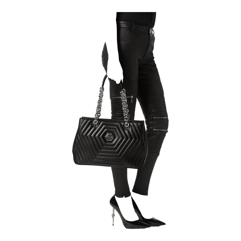 Philipp Plein Schultertasche Schultertasche Hexagon schwarz(Image 4)