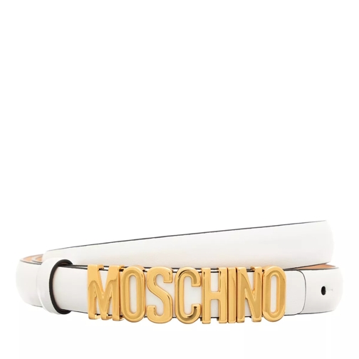 Moschino Belts Bianco Thin Belt