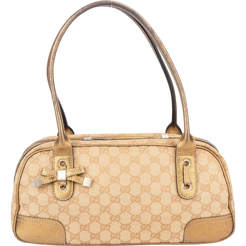 Gucci Schultertasche Gucci GG Monogram Princy Handbag beige