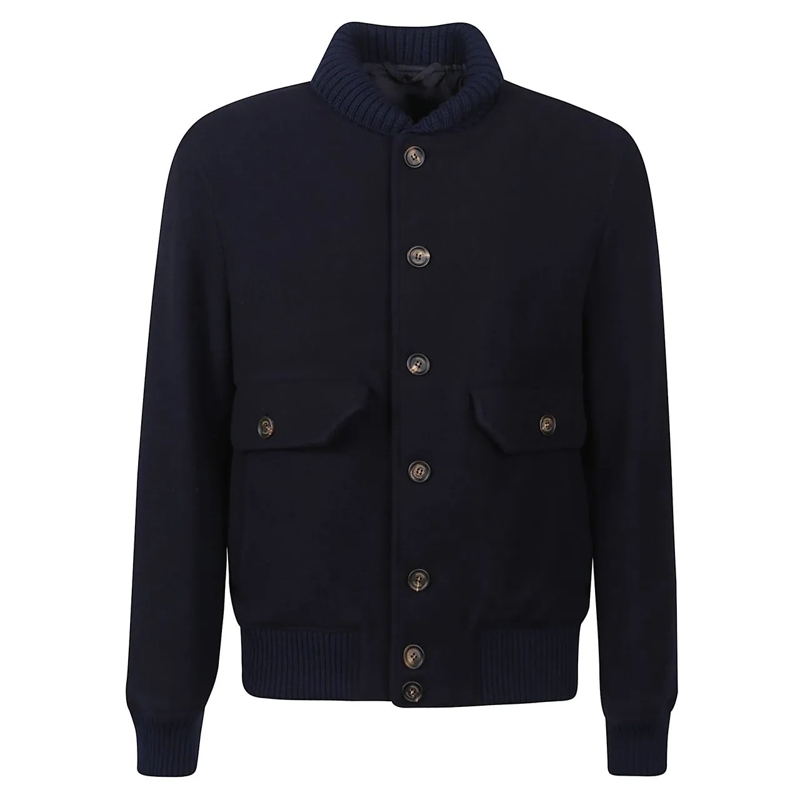 Eleventy Daunenjacke Bomber Jacket Blue blau