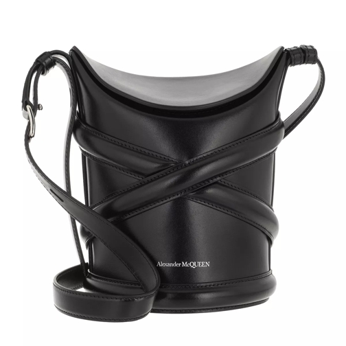 Alexander McQueen The Curve Crossbody Bag Black Bucket Bag