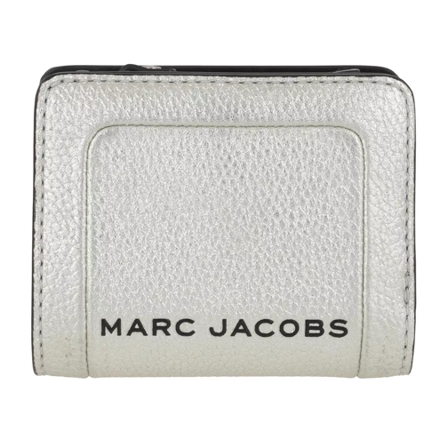 Marc Jacobs Mini Compact Wallet Platinum Bi-Fold Portemonnaie