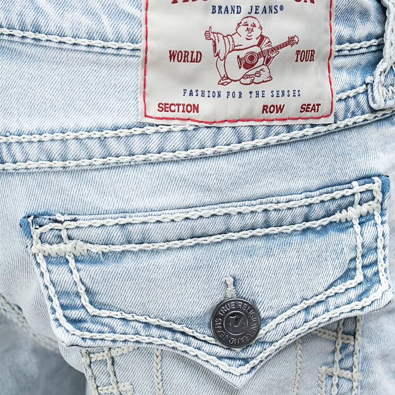 True Religion Jeans - Modell: Ricky- Länger 34- Entspannte Passform hell-blau(Image 5)