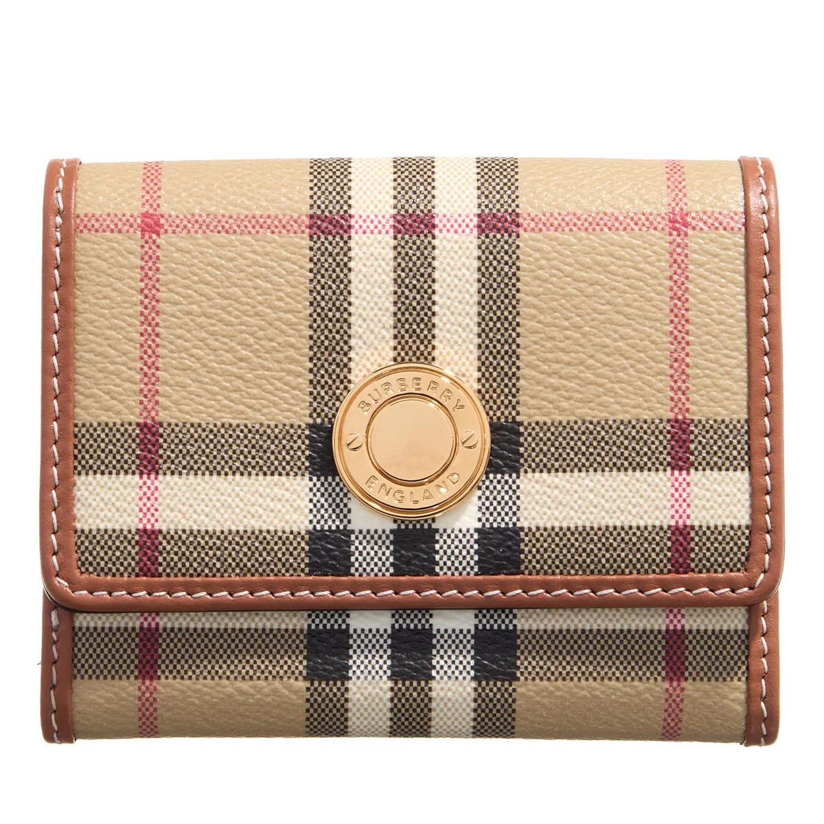 Burberry Portemonnaie - Vintage Check Trifold Wallet - Gr. unisize - in Beige - für Damen