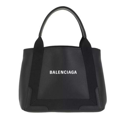 Balenciaga Cabas Small Tote Bag Leather Black Draagtas