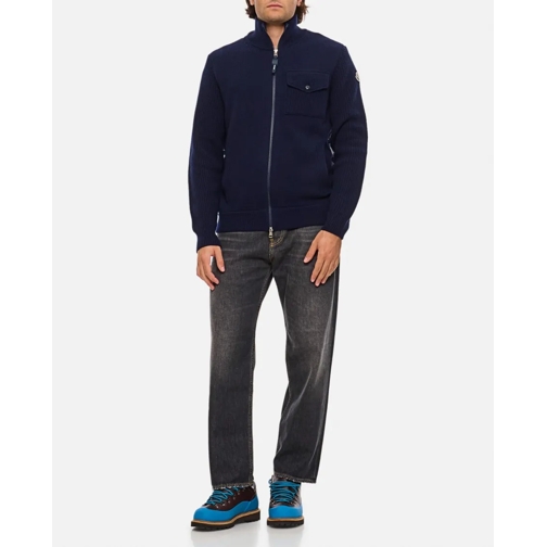 Moncler Übergangsjacke Zip Up Jacket Blue