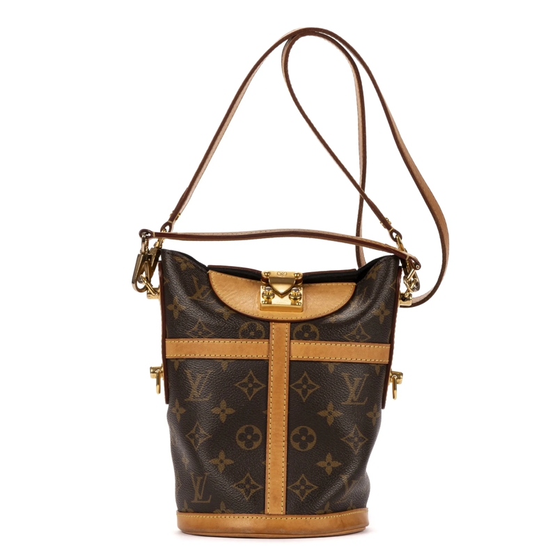 Louis Vuitton Crossbody Bag Duffle Top Handle braun