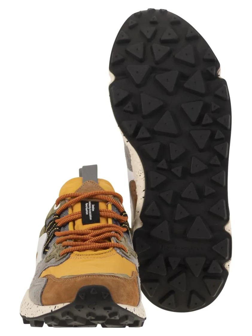 Thumbnail - Flower Mountain Low-Top Sneaker - Yamano 3 - Sneakers In Suede And Technical Fabric - Gr. 42 (EU) - in Bunt - für Damen