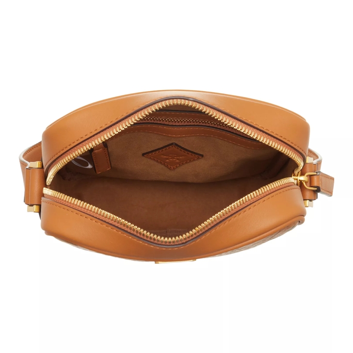 MCM Mcm Klassik Visetos Crossbody Mni Co Cognac Crossbody Bag