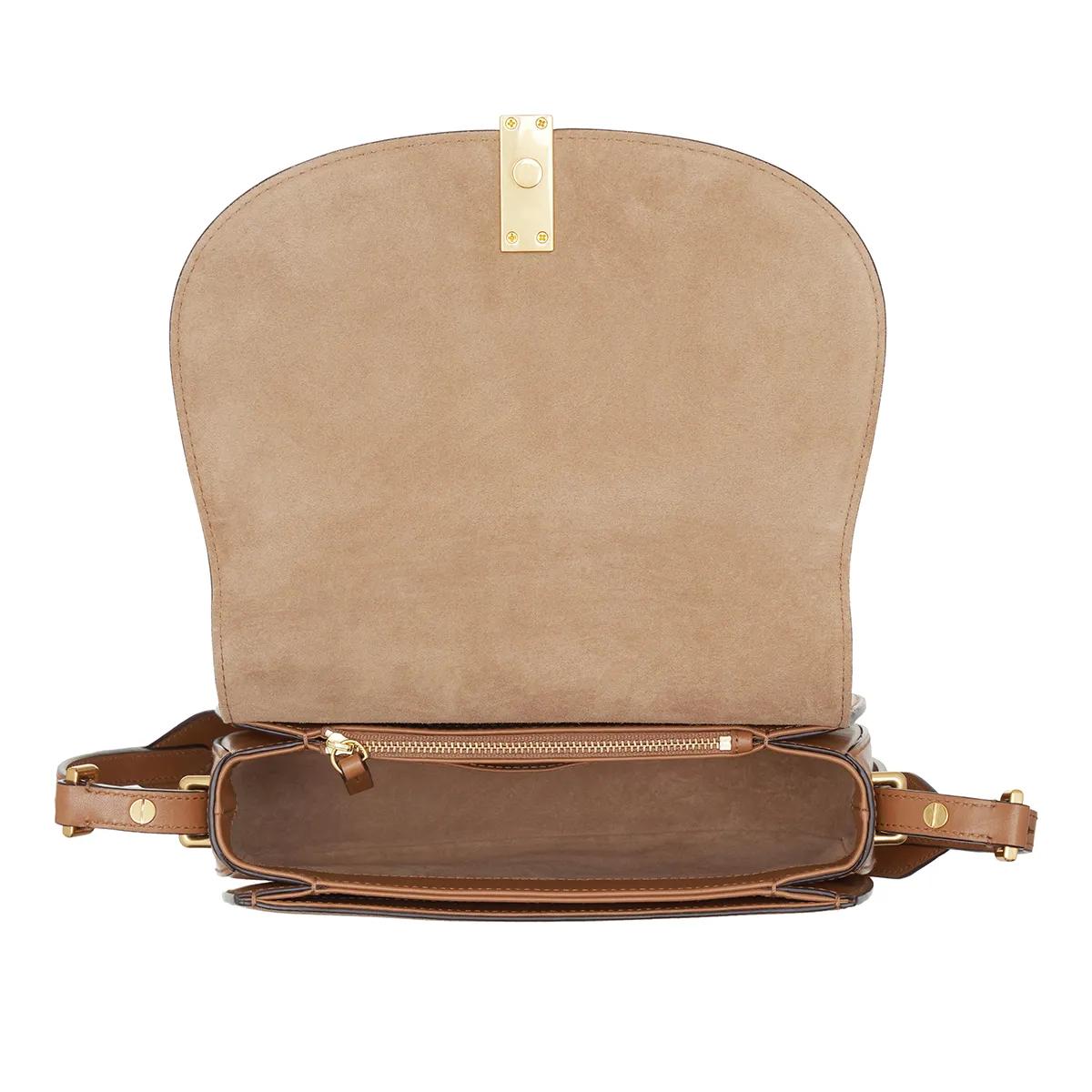Polo Ralph Lauren Shoppers Brown Smooth Leather Shoulder Bag in bruin