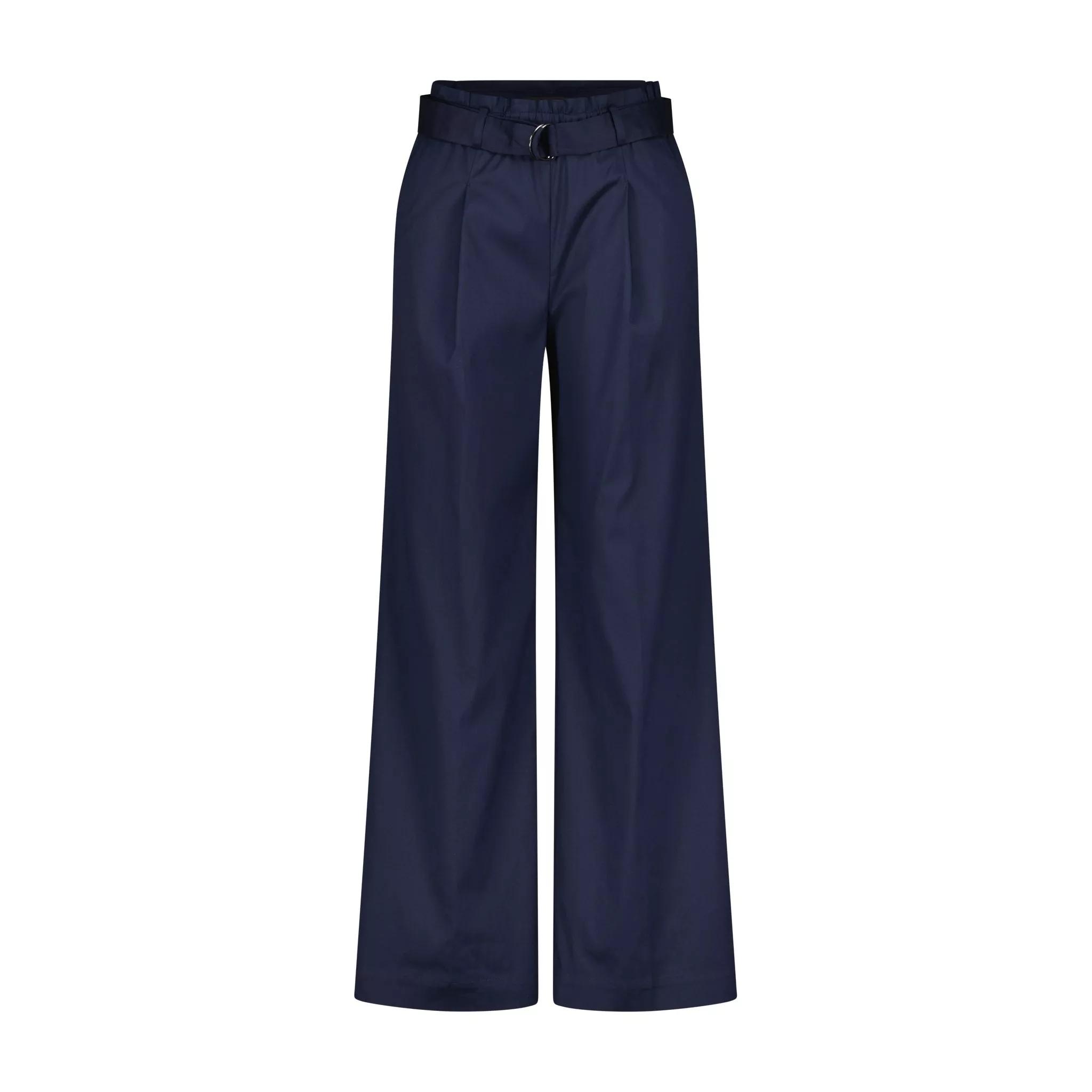 Thumbnail - windsor. - Bundfaltenhose mit Gürtel 47702369698138 - Größe 36 - dark blue