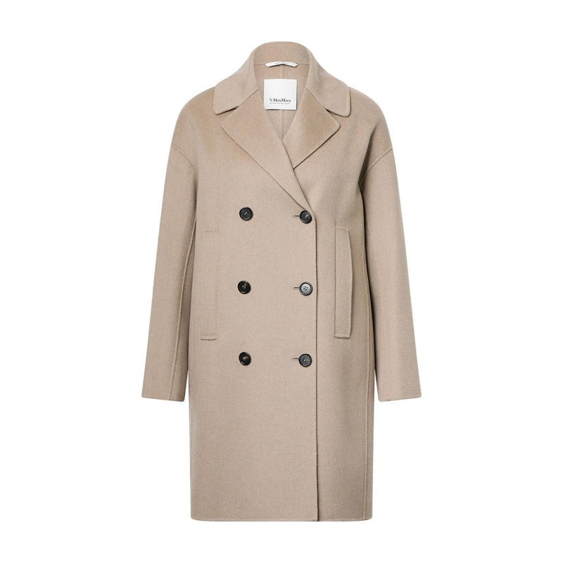 S Max Mara Übergangsmantel Kurzmantel Eden aus Schurwolle braun