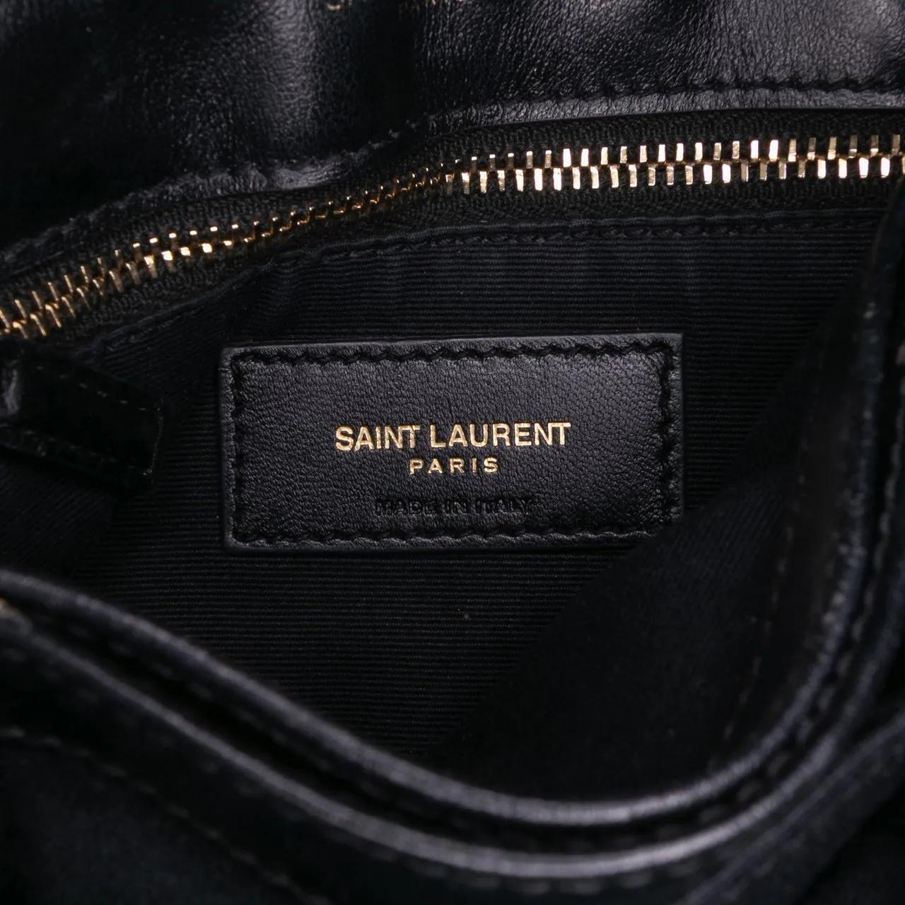 Thumbnail - Saint Laurent Hobo Bags - Toy Matelasse Leather Monogram LouLou Crossbody - Gr. unisize - in Schwarz - für Damen