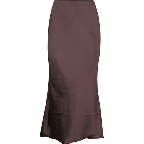 Norma Kamali Midi-Röcke Bias Obie Skirt Brown schwarz