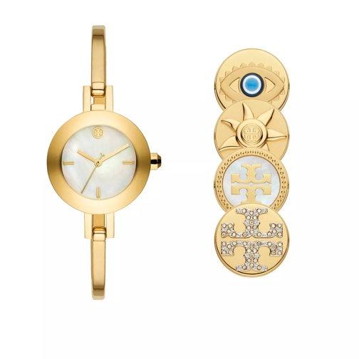 Tory Burch Reva Three-Hand Stainless Steel Watch and Intercha Gold Dresswatch