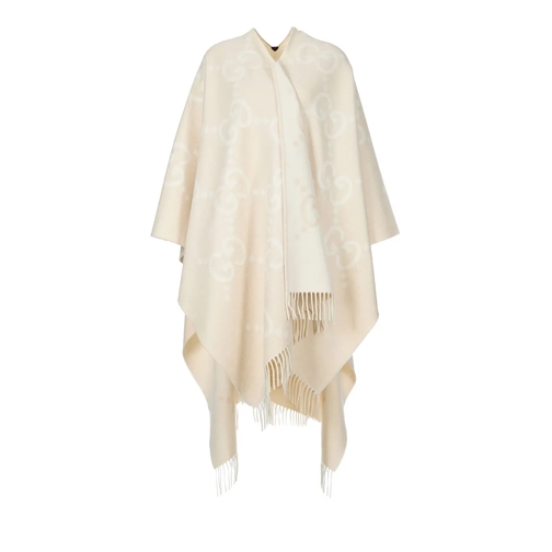 Gucci Cape Reversible Cape Cream