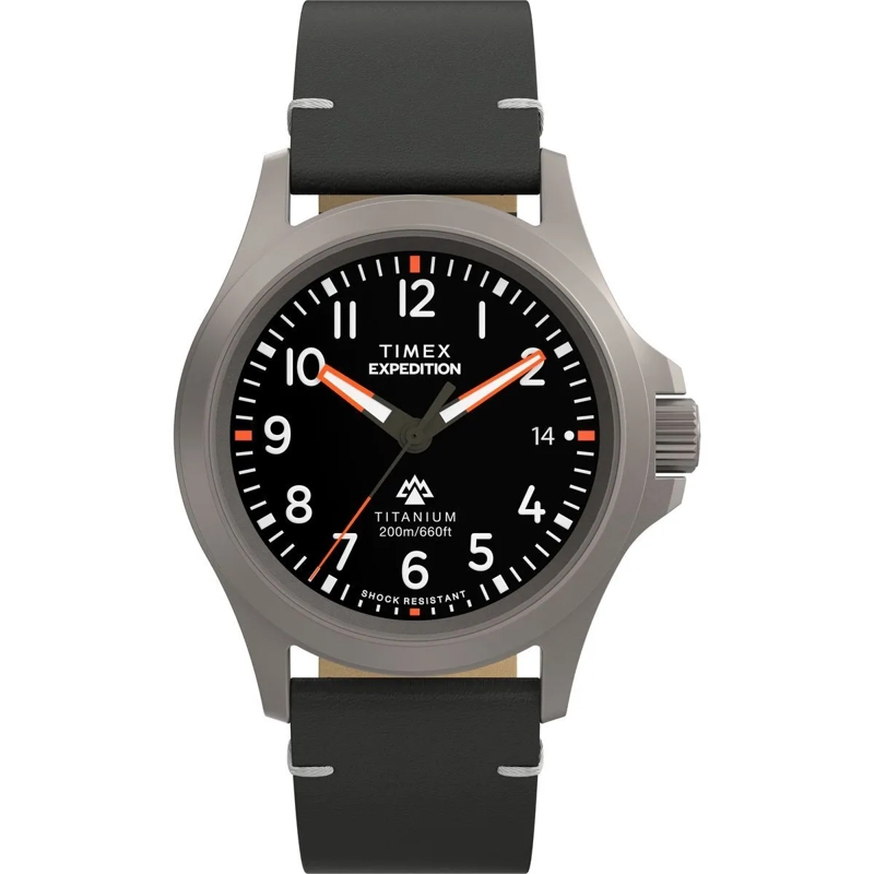 Timex Quarzuhr Quarz-Analoguhr Expedition North Titanium Qa schwarz