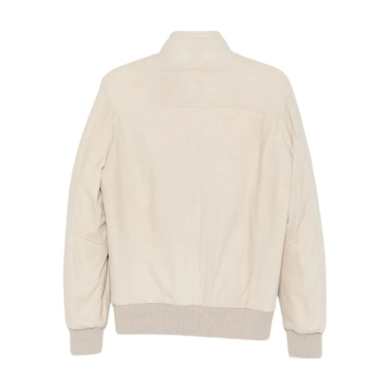 Barba Bomberjacke Barba Panna Tailored Jacket With High Collar And Z Neutrals