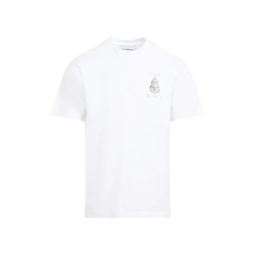 Casablanca Printed T-Shirt White Magliette