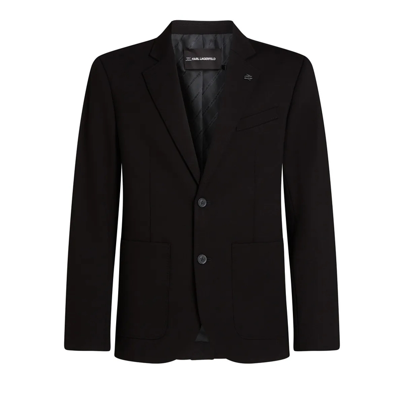 Karl Lagerfeld Blazer PUNTO-JACKE IM COUTURE-STIL schwarz