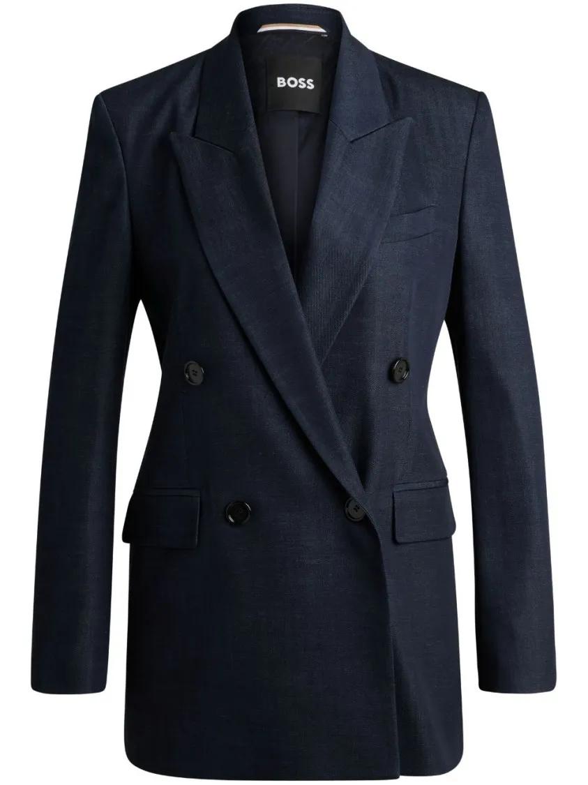 Thumbnail - Boss - Navy Blue Jaleto1 Jacket - Größe 42 - blau