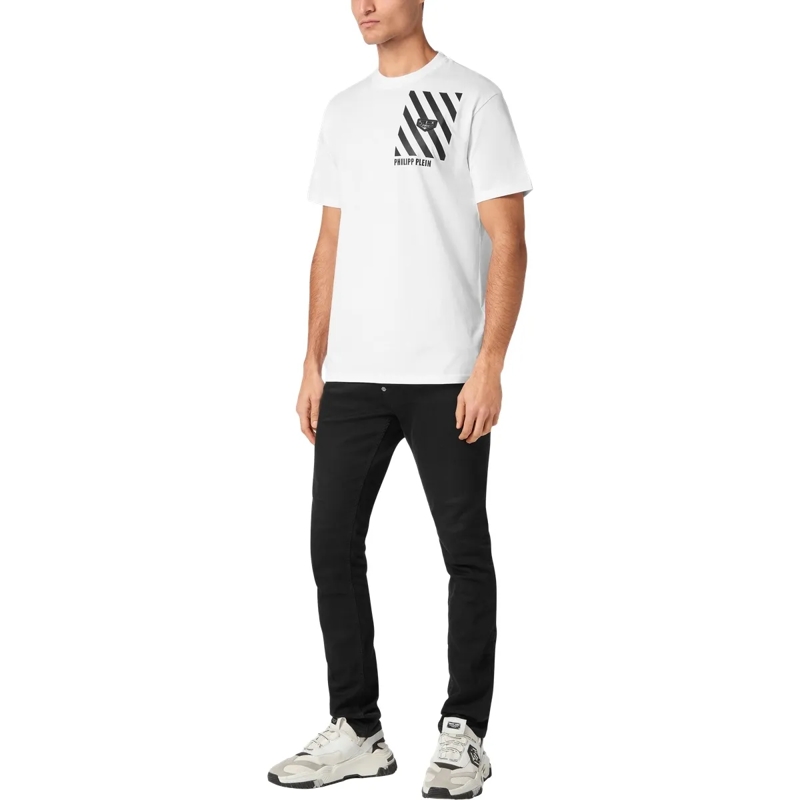 Philipp Plein T-Shirt T-Shirt Rundhalsausschnitt Ss weiss(Image 4)