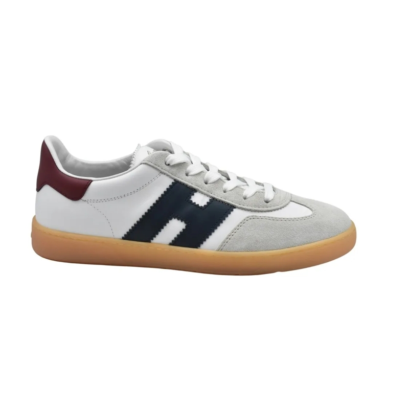 Hogan Sneaker basse Laced Sneakers With Grey Suede Accents And Burgund Grey