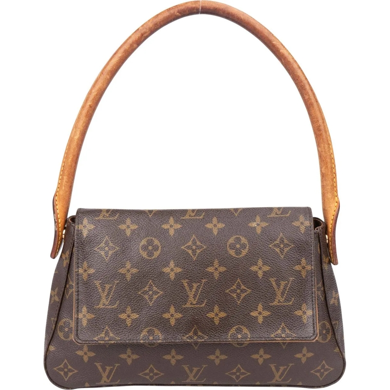 Louis Vuitton Tote Louis Vuitton Canvas Monogram Looping PM Handbag braun
