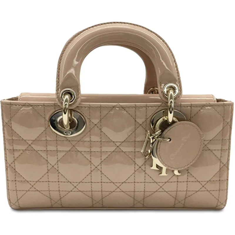 Christian Dior Tote Small Patent Cannage Lady D-Joy braun