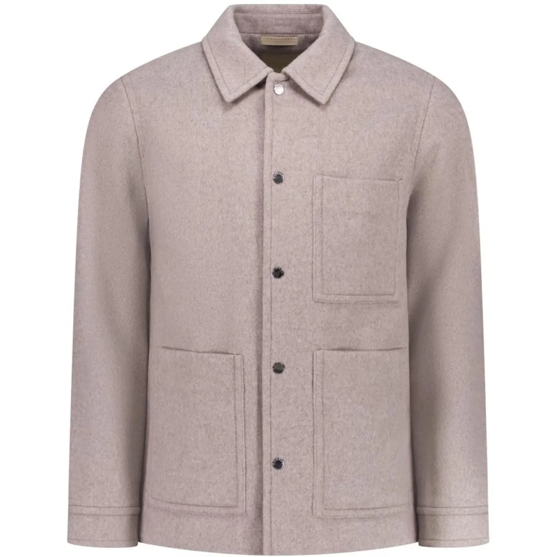Woolrich Doudoune Wool Chore Coat beige