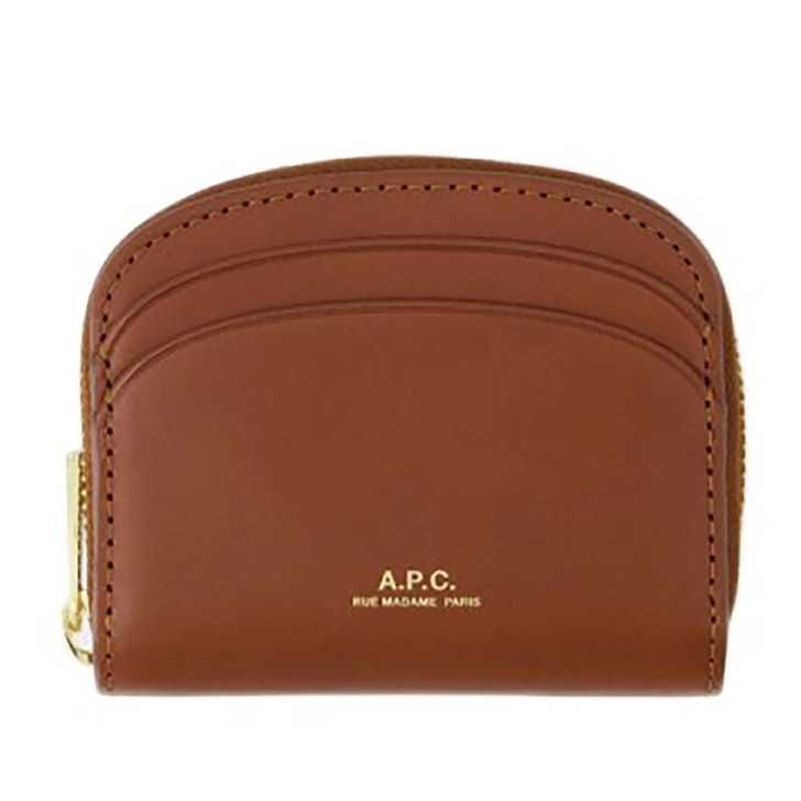 A.P.C. Compact Demi-Lune Mini Hazelnut | Coin Wallet