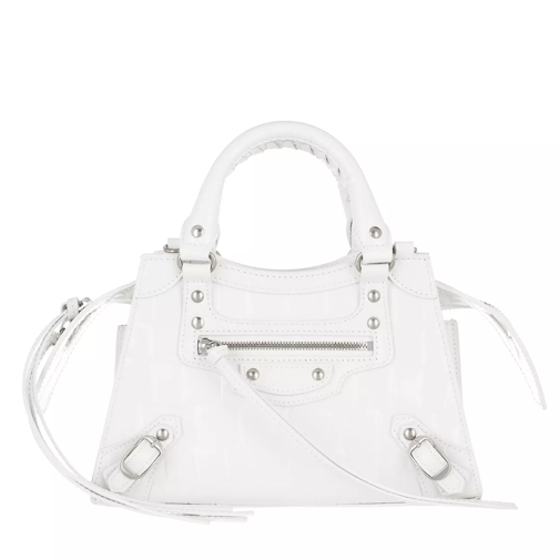 Balenciaga Neo Classic Mini Top Handle Bag Leather White Draagtas