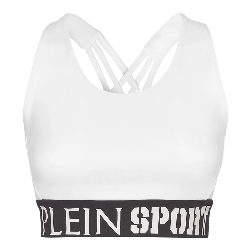 Plein Sport Top Sport Bh weiss