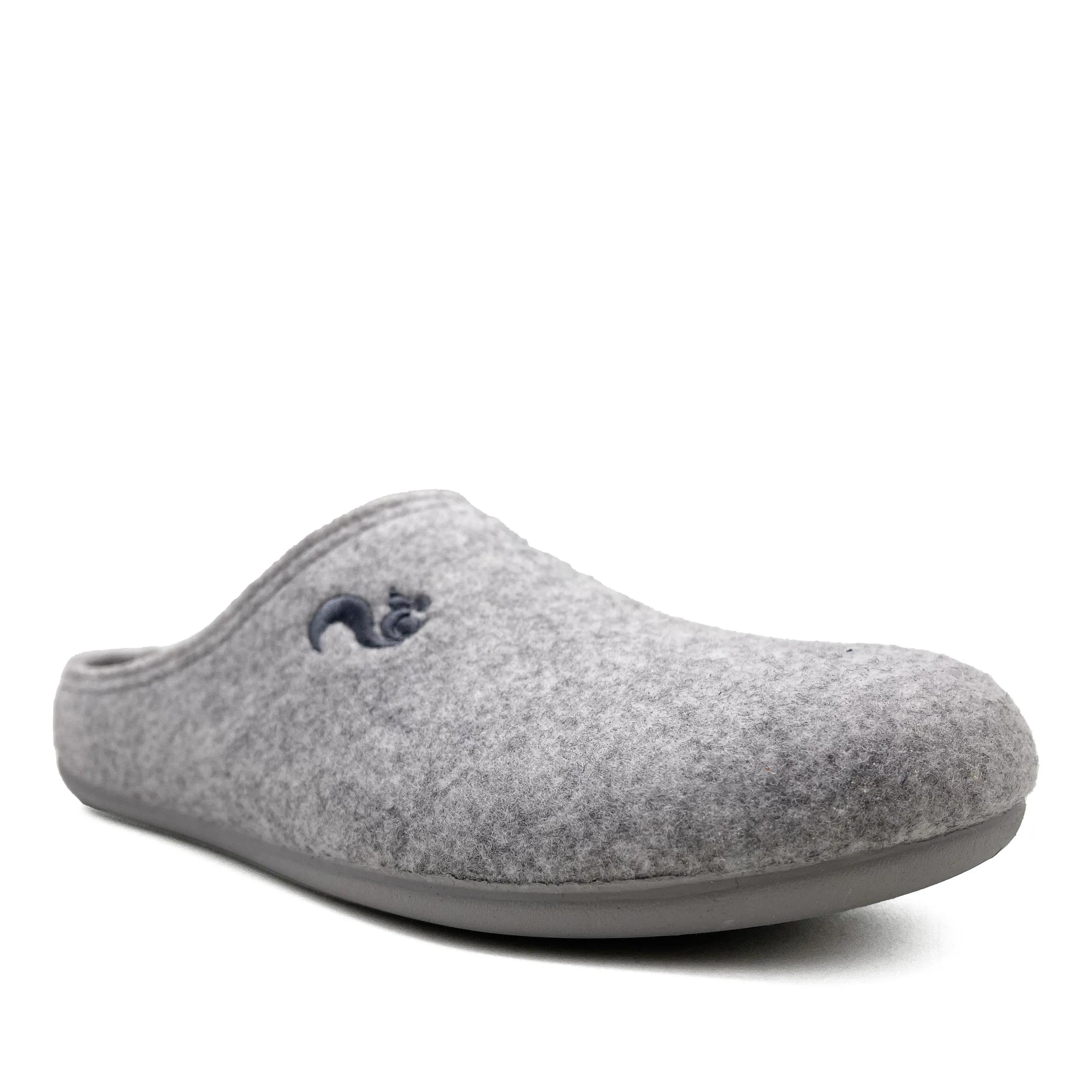 thies Sneakers - thies 1856 ® Recycled PET Slipper vegan stone grey - Gr. 36 (EU) - in Grau - für Damen