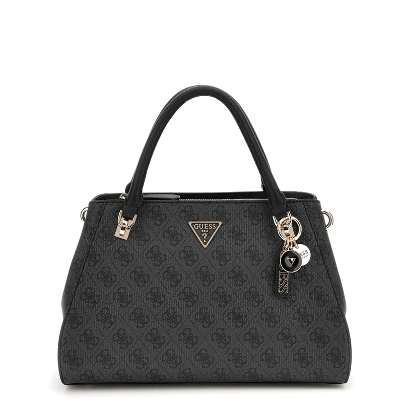 Guess Sac à bandoulière Noelle Coal Logo Luxury Schultertasche Grau