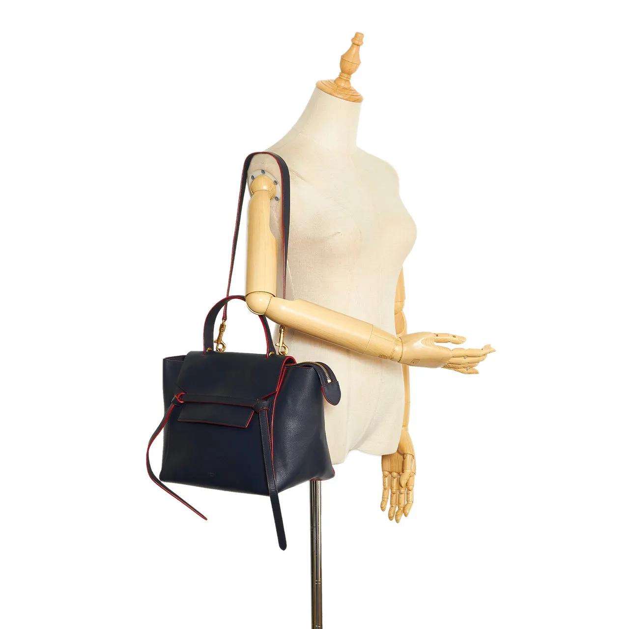 Thumbnail - Celine Hobo Bags - 2014 Mini Belt Satchel - Gr. unisize - in Blau - für Damen