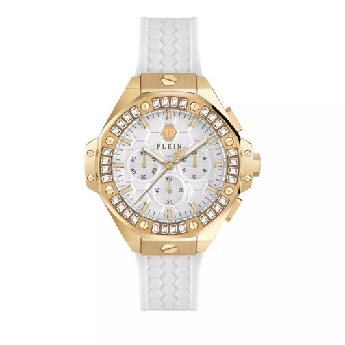 Philipp Plein Chrono Royal 42 Mm White Quartz Horloge