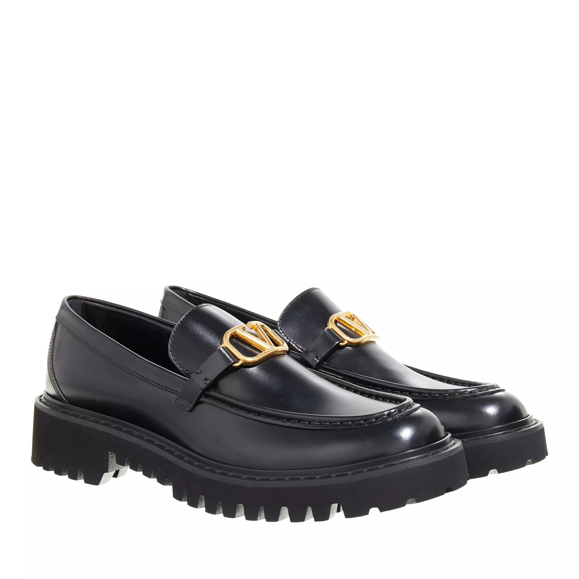 Valentino Garavani Loafers & Ballerinas - Vlogo Loafers - Gr. 39 (EU) - in Schwarz - für Damen