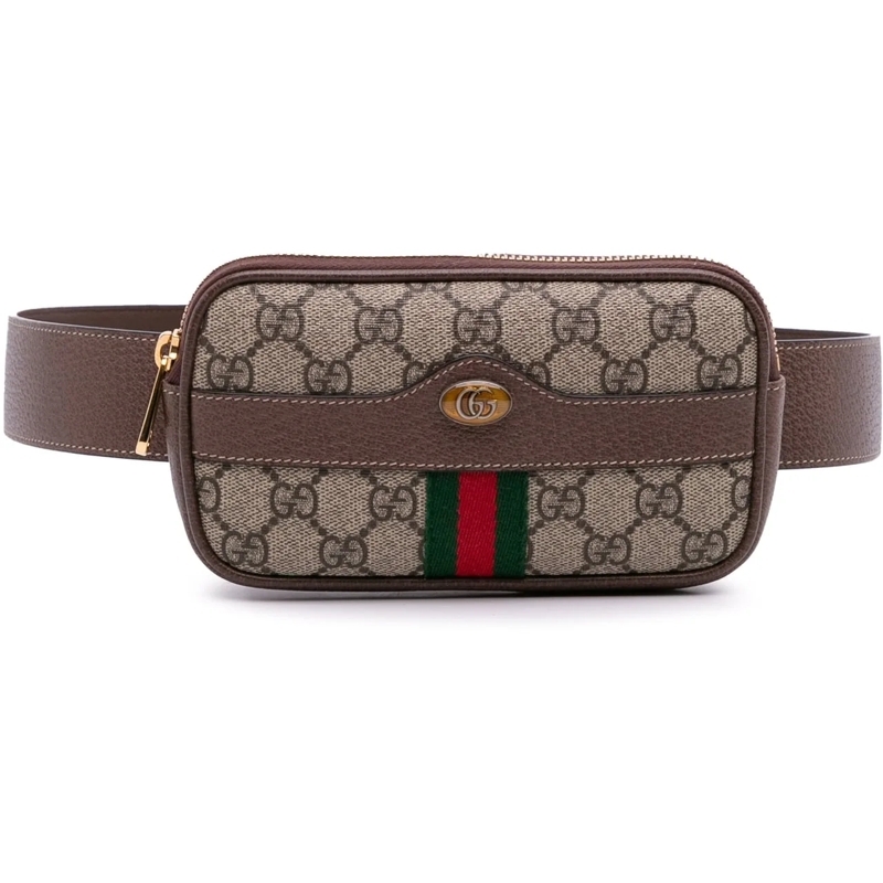 Gucci Sac de ceinture Small GG Supreme Web Ophidia Belt Bag braun