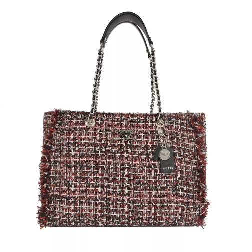 Guess Cessily Tote Beet Red Multi Sporta