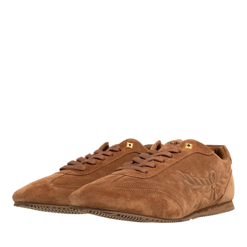 MCM Low-Top-Sneaker W Federlite Lthr Boxer Lt C9 Mocha Bisque Suede(Image 3)