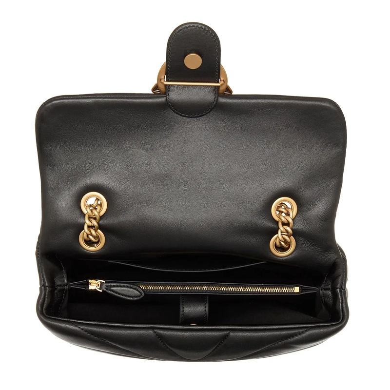 Pinko Schultertasche Love Puff Classic Cl Nero-Antique Gold(Image 11)