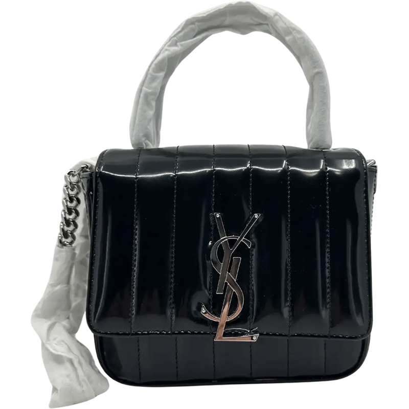 Saint Laurent Schultertasche Saint Laurent YSL Vicky Small patent leather / unw mehrfarbig