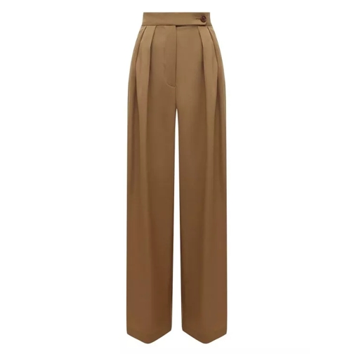Dries Van Noten Brown Wool Trousers Brown Pantalons