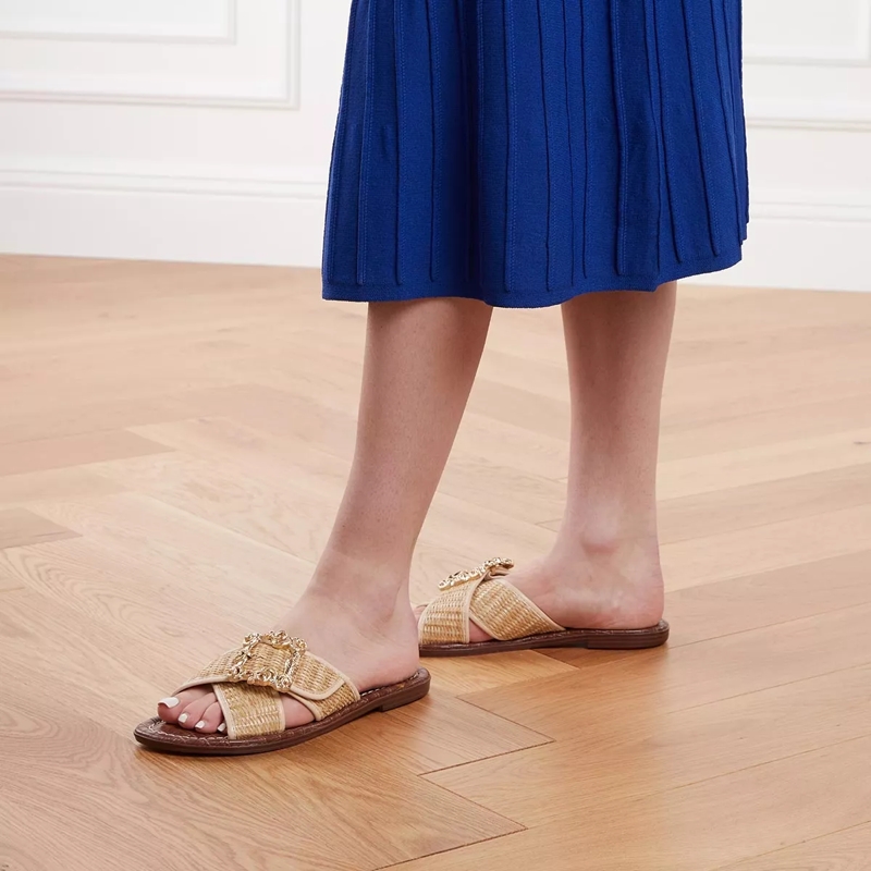 Sam Edelman Slides Gracyn Dark Natural(Image 2)