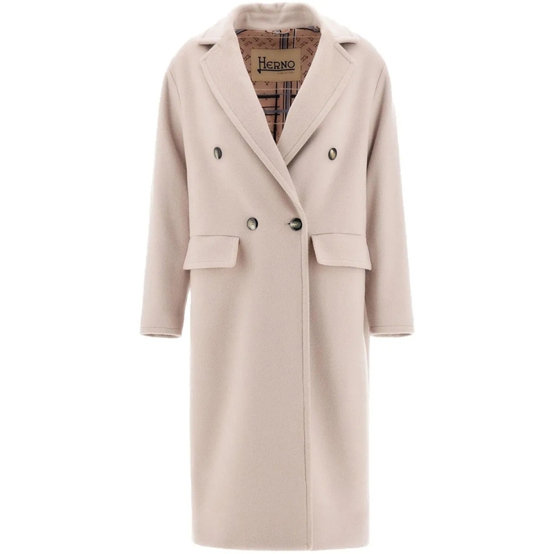 Herno T-Shirt HERNO Double-breast Coat beige