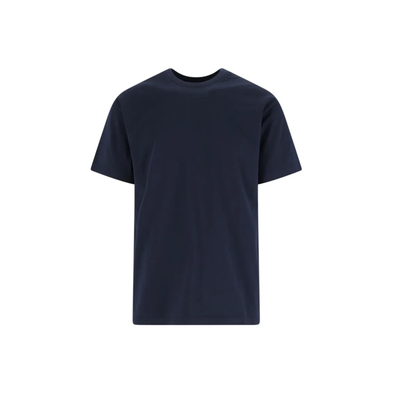 Givenchy T-Shirt Navy Cotton T-Shirt With Bold White Logo Print Dunkelblau