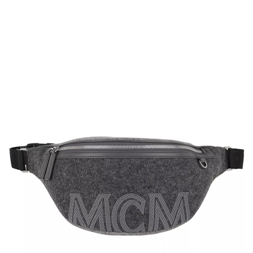 MCM Medium Belt Bag Phantom Grey Crossbody Bag