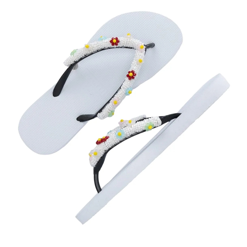 UZURII Flip Flops Zehentrenner Flowery White Aby weiss(Image 3)