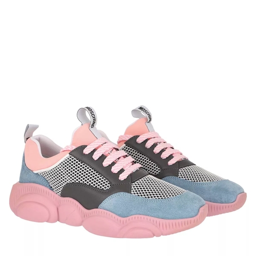 Moschino Sneaker Orso Mix Rosa scarpa da ginnastica bassa